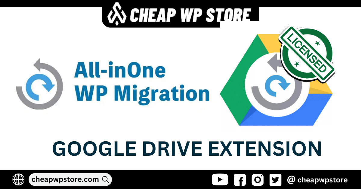 All In One WP Migration google drive extension