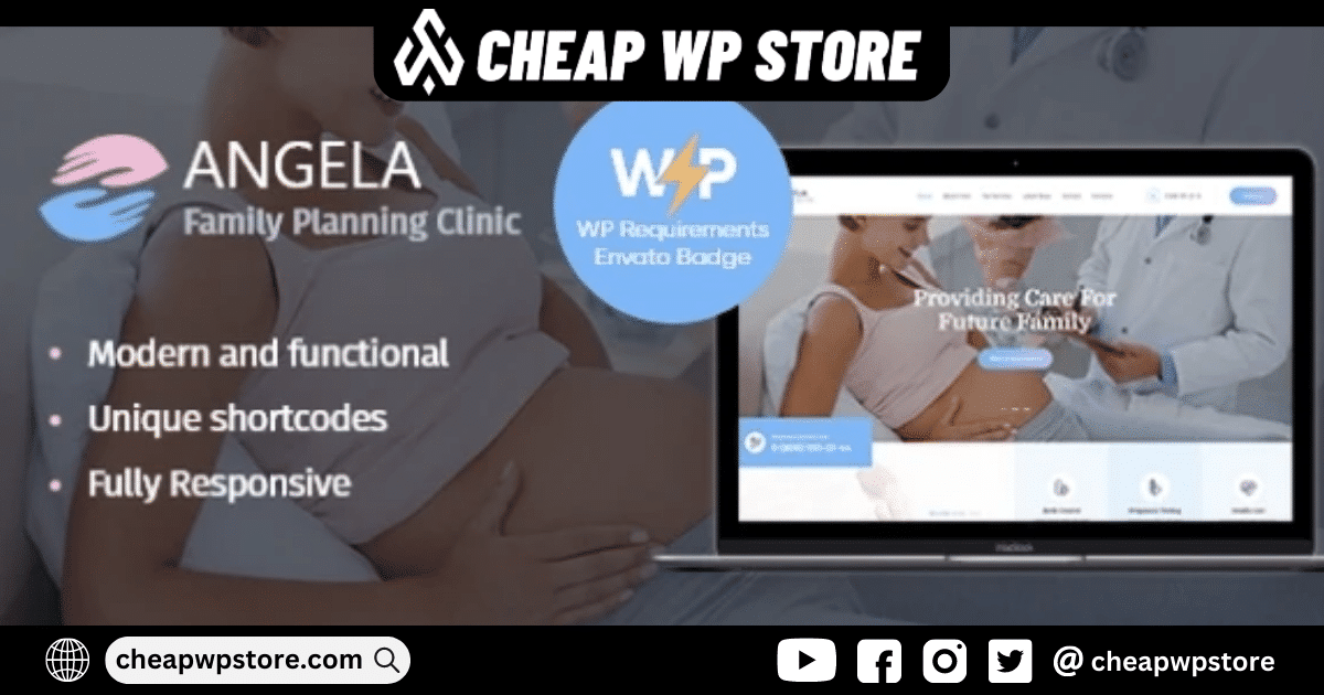 Angela WordPress Theme - Family Planning Clinic Theme