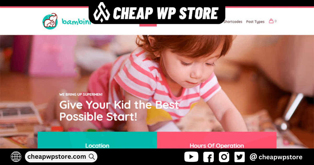 Bambini WordPress Theme - Kindergarten & Pre-School Theme