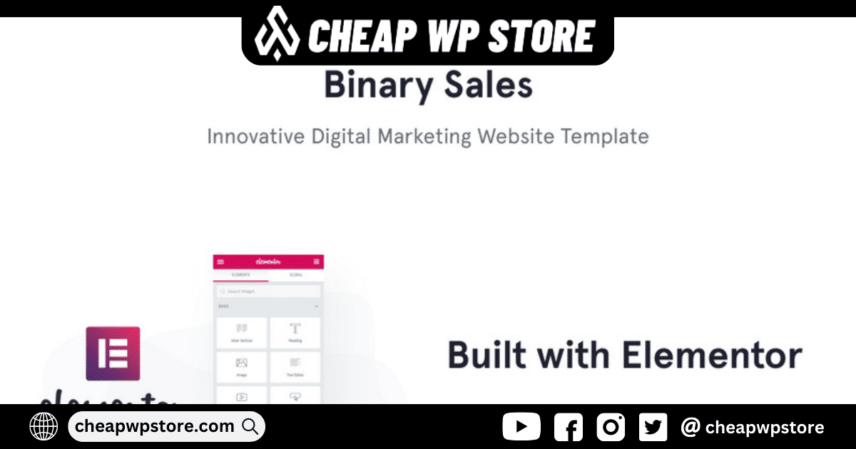 BinarySales - SEO & Digital Marketing WordPress Theme