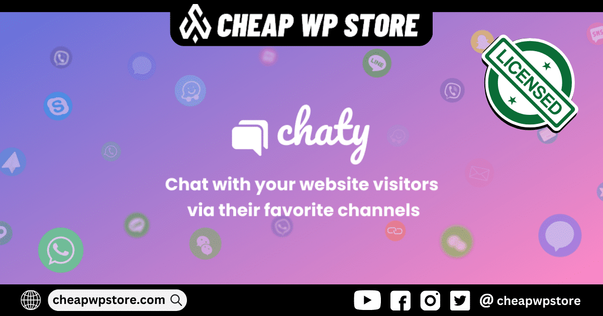 Chaty - The Ultimate Chat Plugin for WordPress