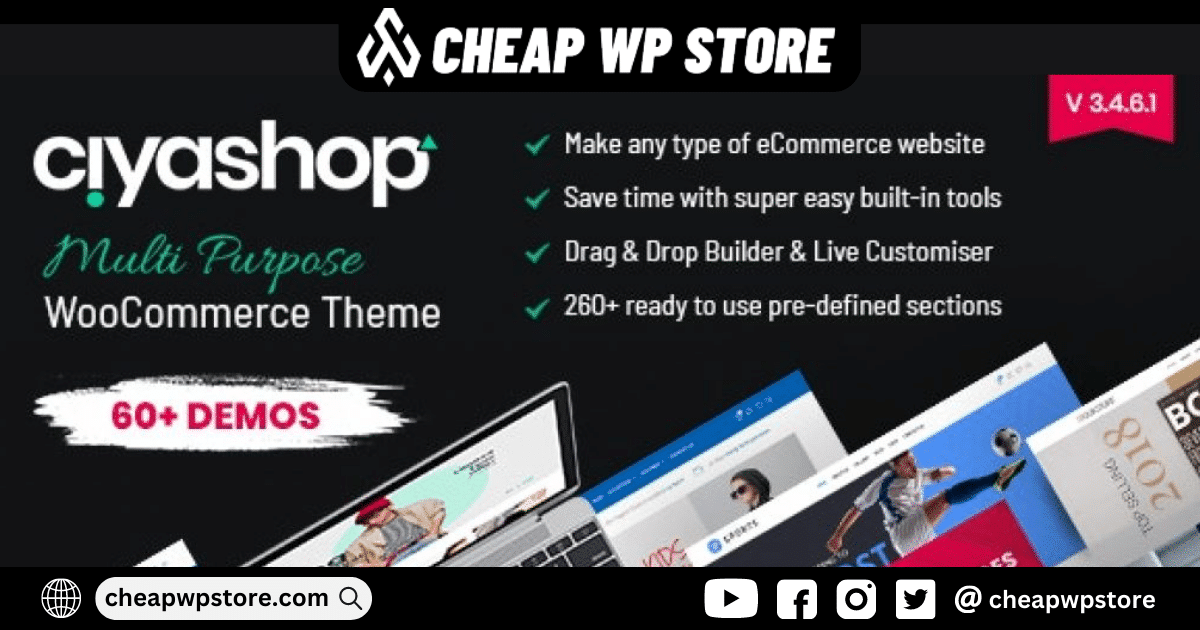 CiyaShop WooCommerce Theme - Responsive Multi-Purpose WordPress Theme