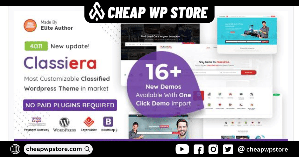 Classiera WordPress Theme - Classified Ads Theme