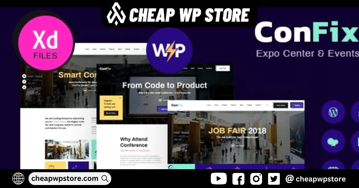 ConFix WordPress Theme - Expo & Events Theme