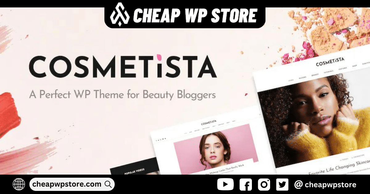 Cosmetista - Beauty & Makeup WordPress Theme