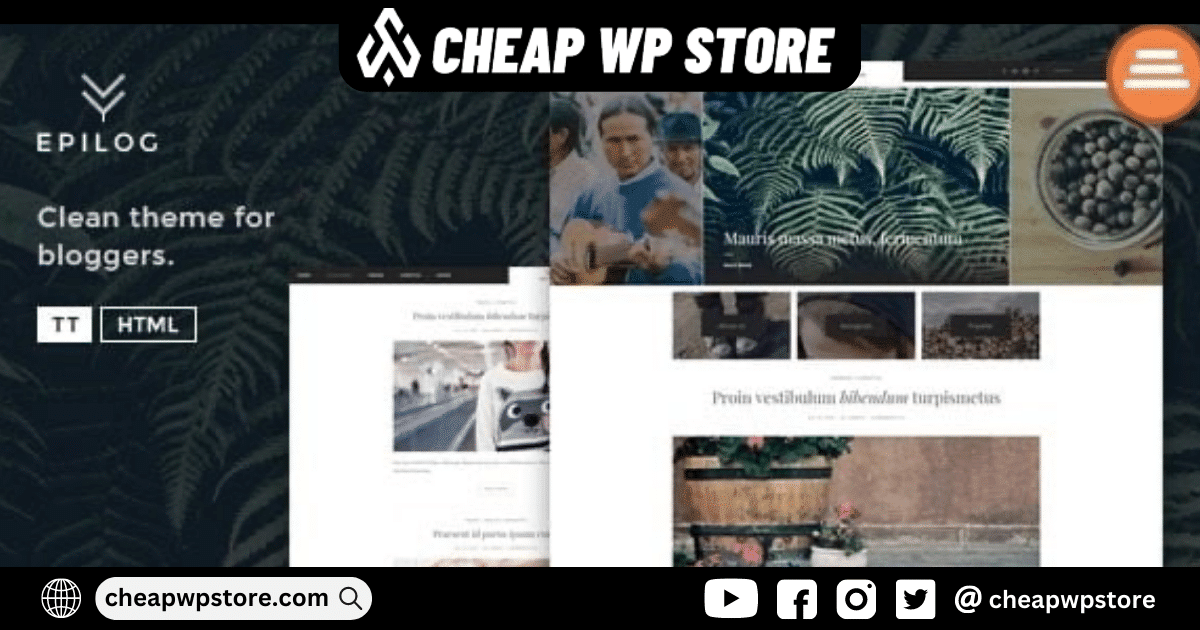 Epilog - A WordPress Blogging Theme