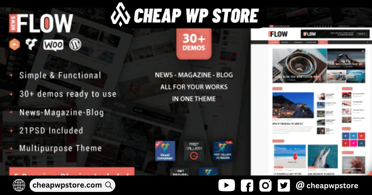 Flow News - Magazine and Blog WordPress Theme