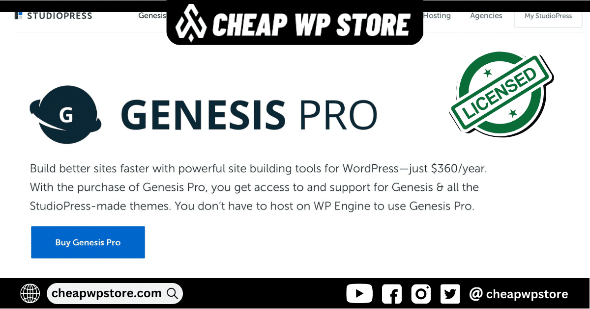 Genesis Pro WordPress Themes by StudioPress