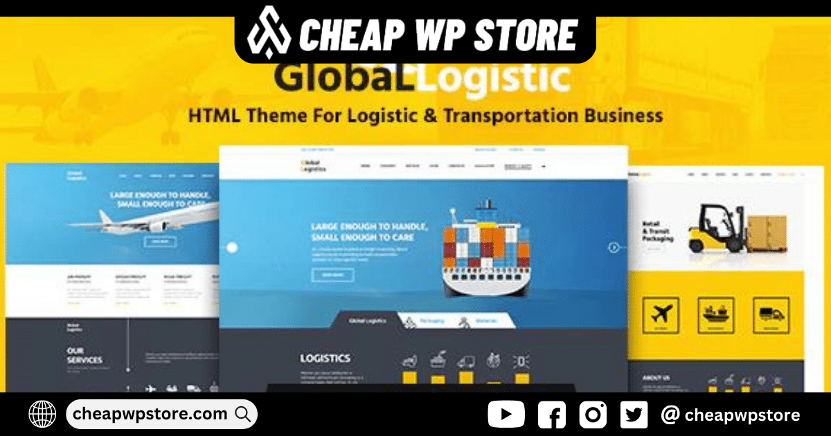 Global Logistics - Transportation HTML Template