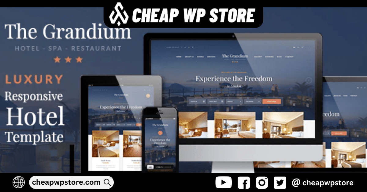 Grandium - Luxury Hotel WordPress Theme