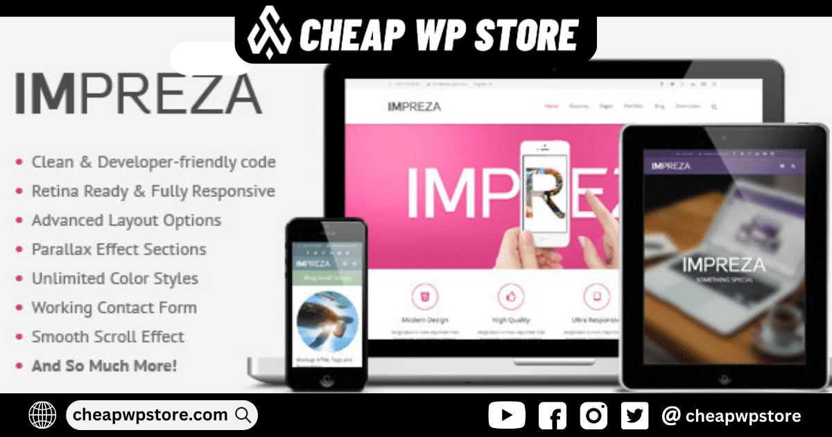 Impreza WordPress Theme - Retina Responsive Theme