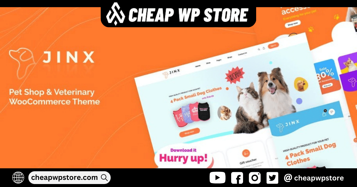 Jinx Pet Shop & Veterinary WooCommerce Theme