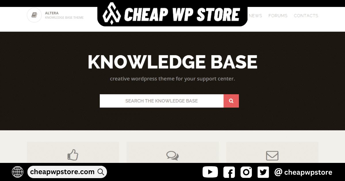 Knowledge Base WordPress Theme - Helpdesk Wiki FAQ Theme