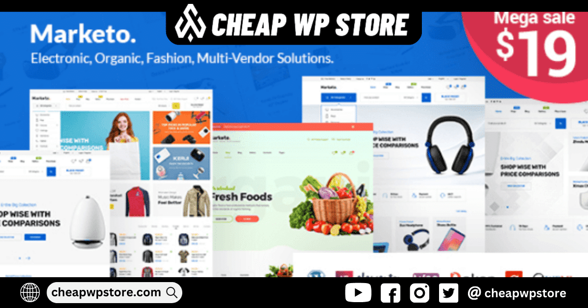 Marketo WordPress Theme - ECommerce & Multivendor WooCommerce Theme