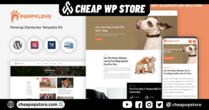 PuppyLove Pet Services Multipurpose WordPress Elementor Theme