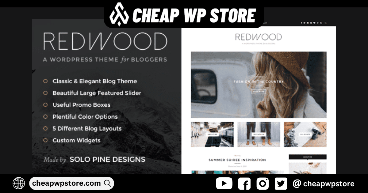 Redwood - A Responsive WordPress Blog Theme
