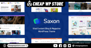 Saxon - Viral Content Blog & Magazine WordPress Theme