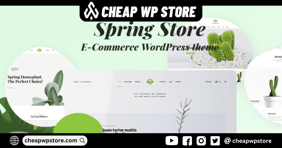 Spring Plants - Gardening & Houseplants WordPress Theme