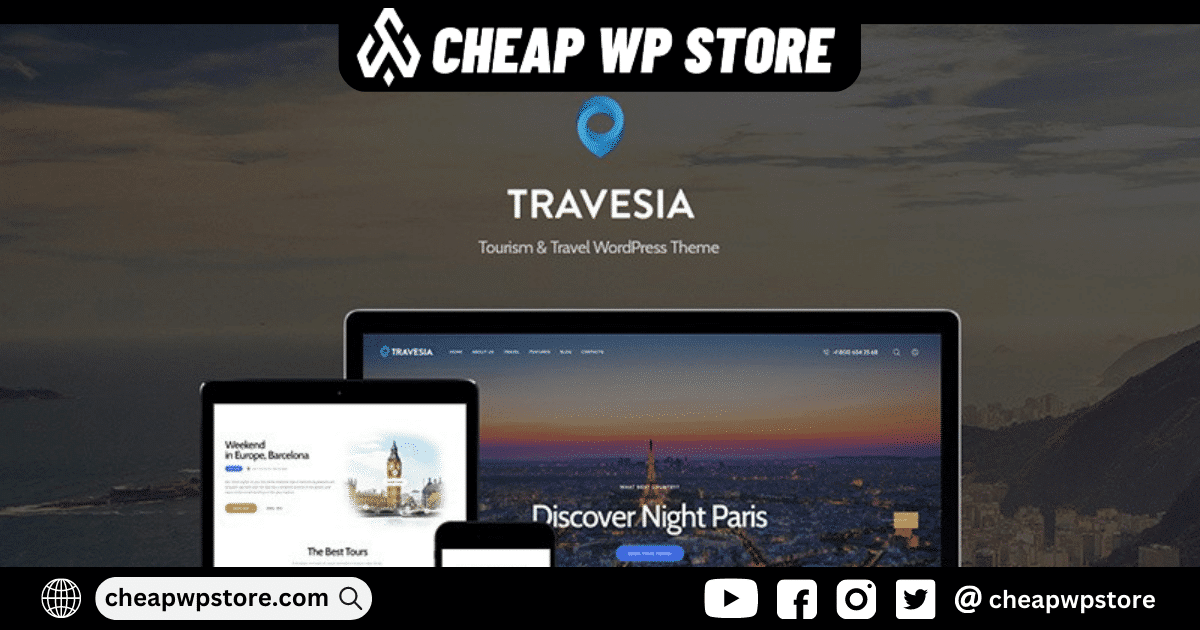 Travesia WordPress Theme - Travel Agency Theme