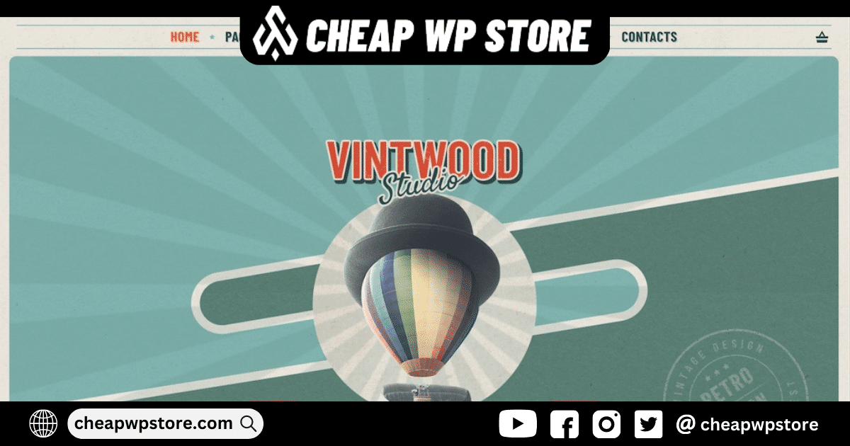 VintWood WordPress Theme - A Vintage