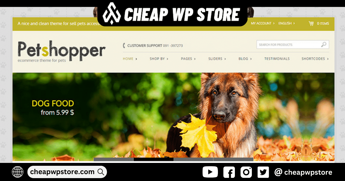 YITH Petshopper - Ecommerce Theme For Pets Products