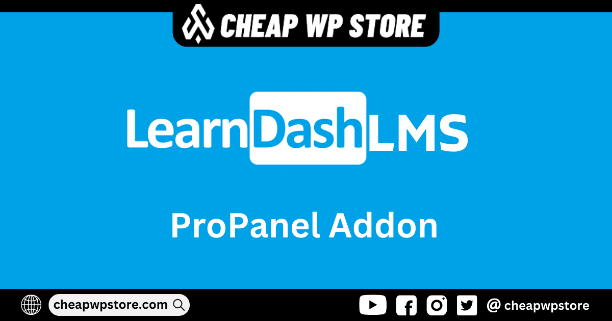 LearnDash LMS ProPanel Addon