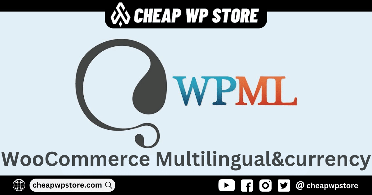 WPML WooCommerce Multilingual & Multicurrency Addon