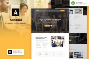 Acctual - Accounting Firm Elementor Template Kit