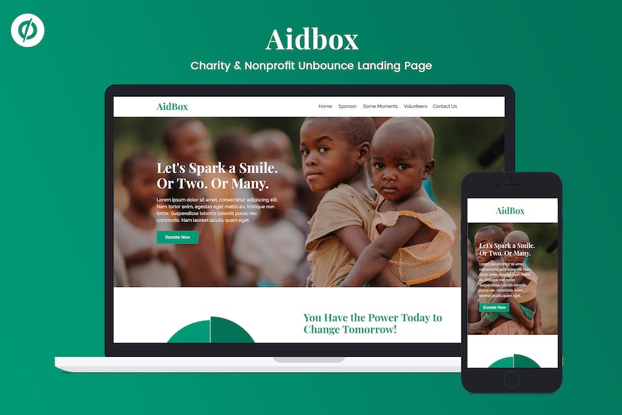 Aidbox — Charity & Nonprofit Unbounce Landing Page