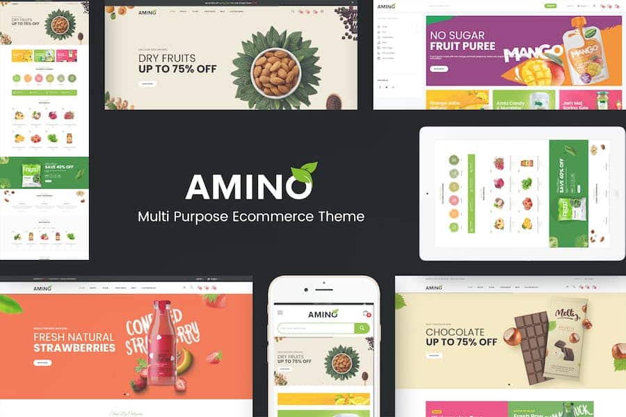 Amino - Organic & Multipurpose OpenCart Theme