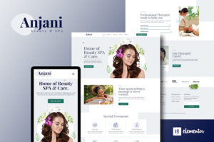 Anjani - Spa & Beauty Elementor Template Kit
