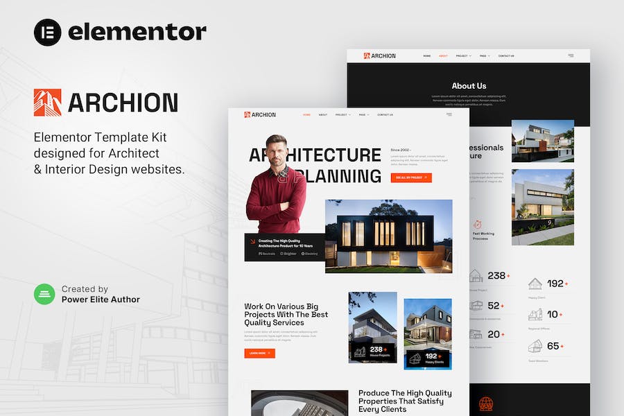 Archion - Architect & Contractor Elementor Template Kit
