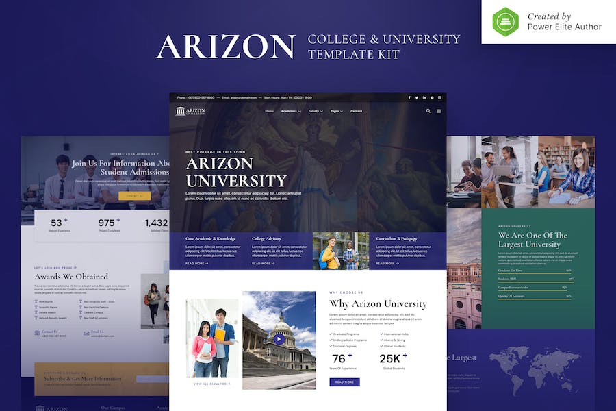 Arizon - College & University Elementor Template Kit