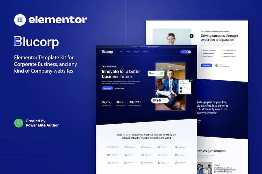 Blucorp - Corporate Business Elementor Template Kit