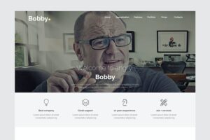 Bobby - Creative Service Unbounce Landing Page