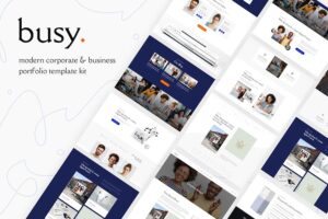 Busy - Modern Corporate & Business Portfolio Elementor Template Kit