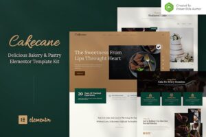 Cakecane - Cake & Pastry Elementor Template Kit