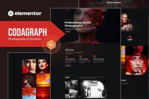 Codagraph - Photography & Portfolio Elementor Template Kit