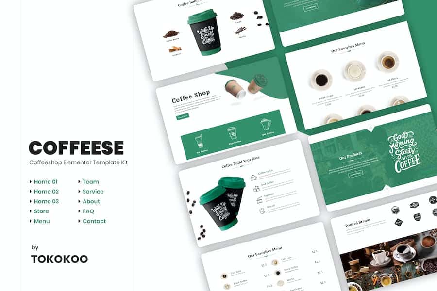 Coffesse - Cafe & Coffee Shop Elementor Template Kit