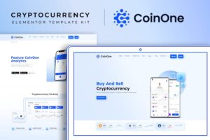 CoinOne - Cryptocurrency Elementor Template Kit