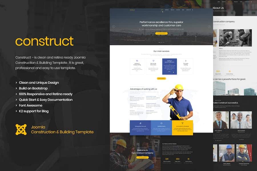 Construct - Construction Joomla Template