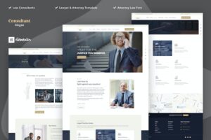 Consultants - Lawyer & Attorney Elementor Template Kits