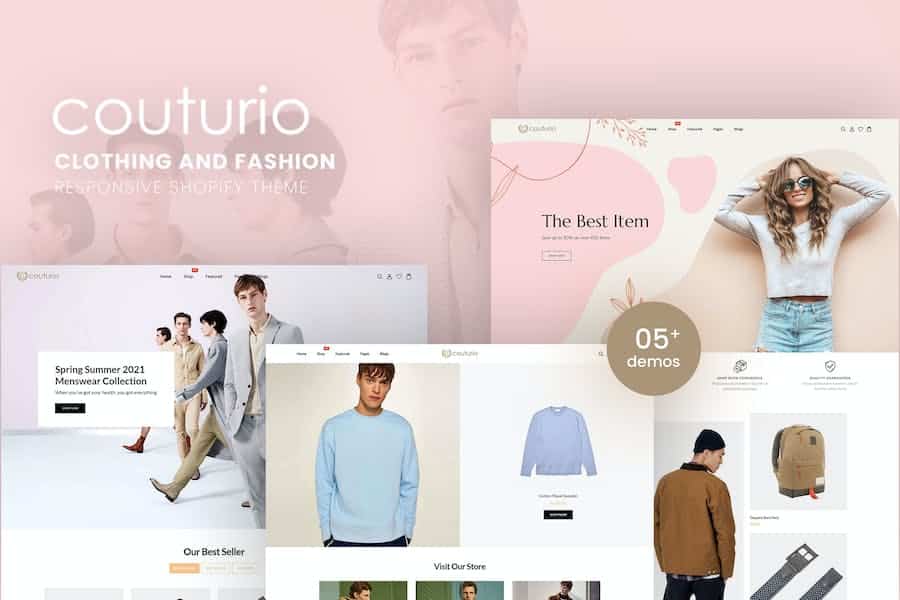Couturio - Clothing & Fashion  Shopify Theme