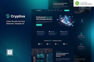 Cryptiva - Cyber Security Services Elementor Template Kit