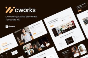 Cworks - Coworking Space Elementor Template Kit