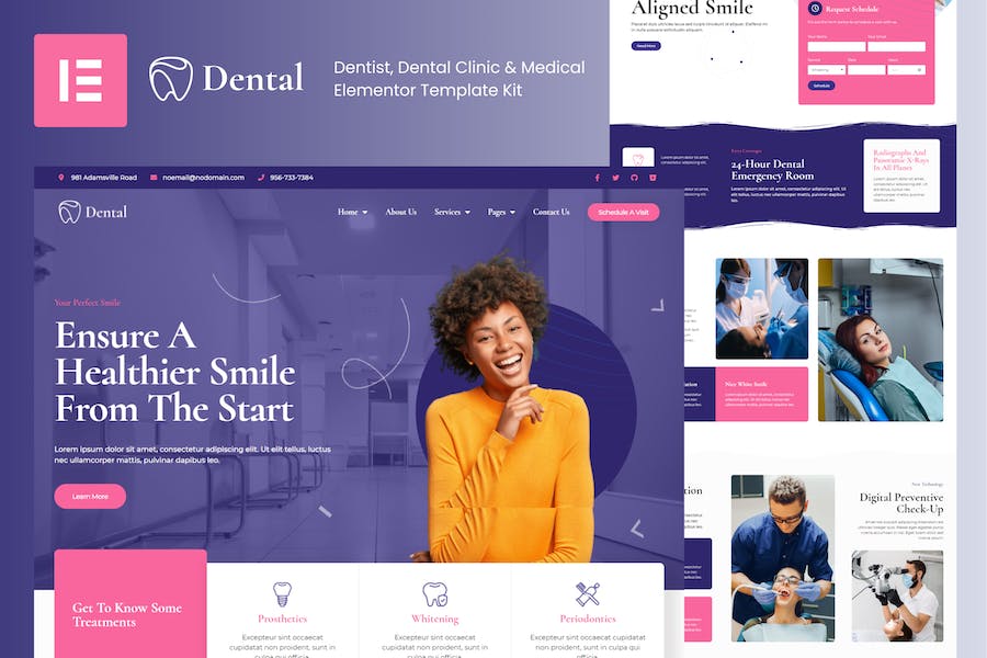 Dental - Dentist Clinic & Medical Elementor Template Kit