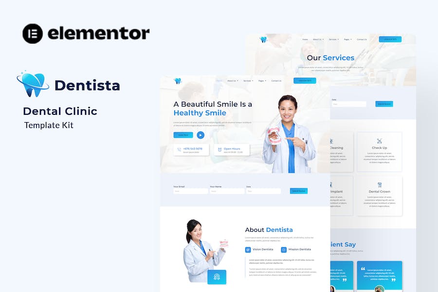 Dentista - Dental Clinic Elementor Template Kit