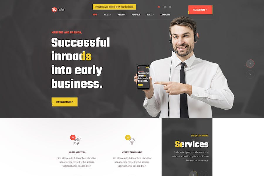 Docle - Digital Agency Services Template Kit