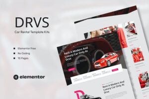 DRVS - Car Rental Elementor Template Kit