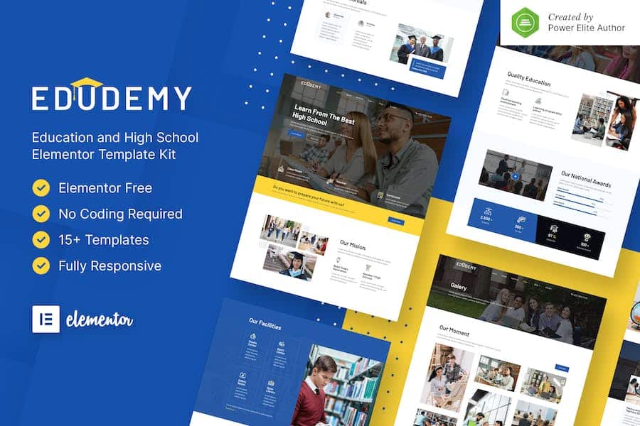 Edudemy - School & Education Elementor Template Kit